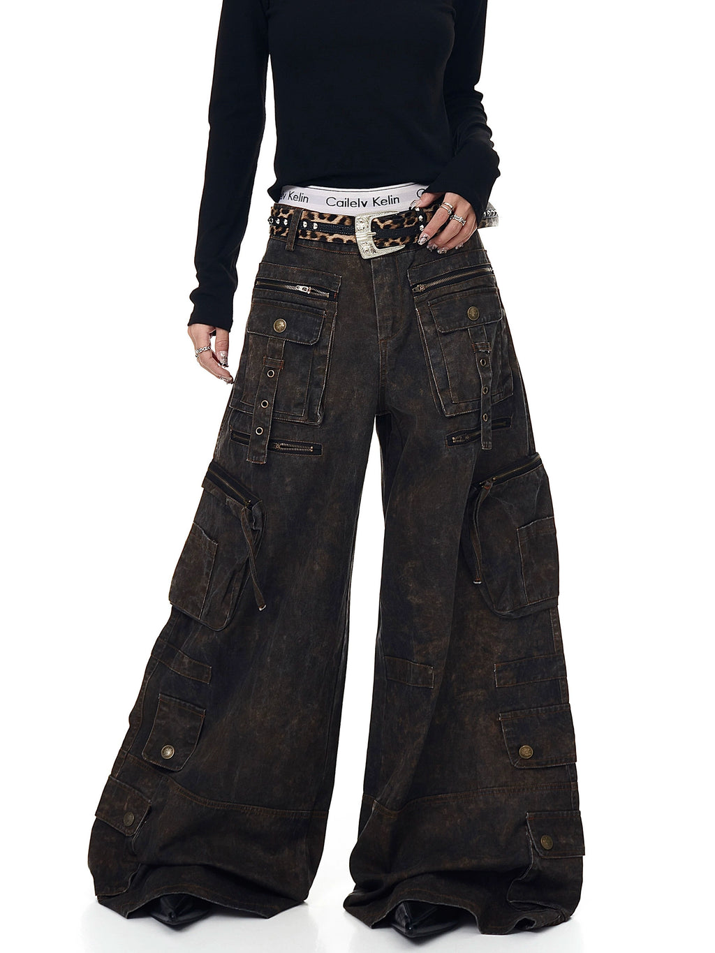 BLACKLISTS Old Tie-dye Multi-pocket Cargo Pants