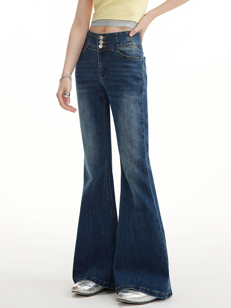 UNIFREE High-waisted Fashion Mop Jeans