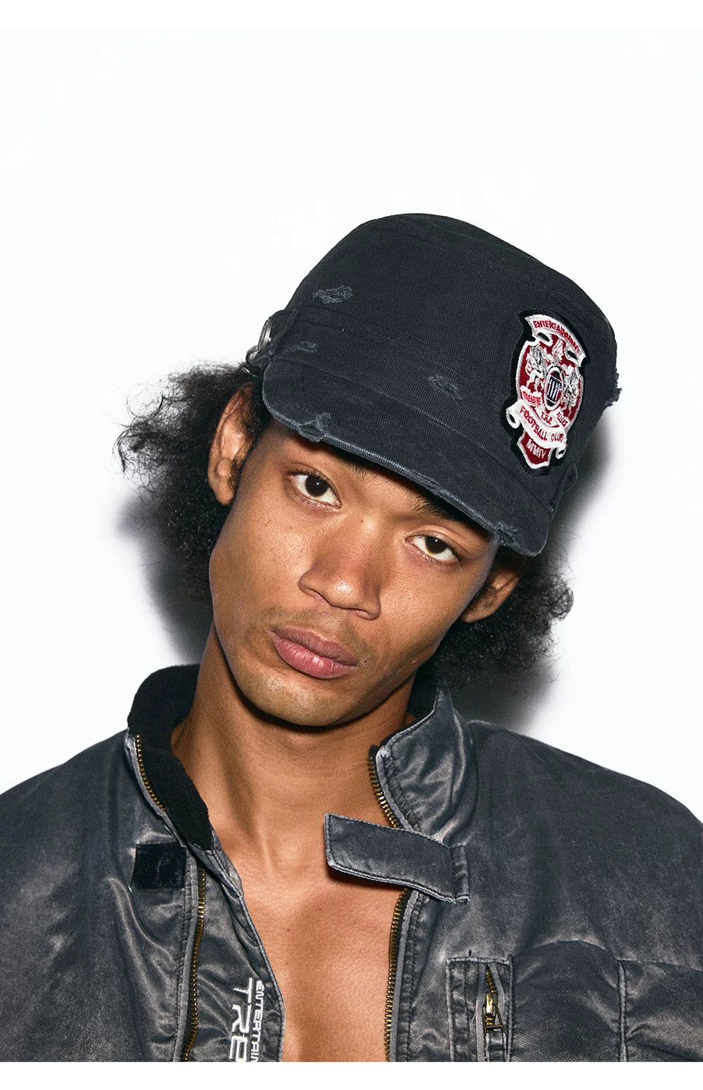 TREclub Embroidery Vandalism Shaved Flat Cap