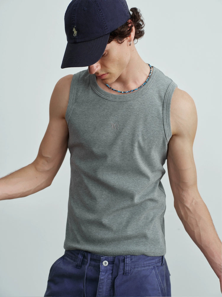 VLABMADE Embroidered Thread Stretch Training Vest