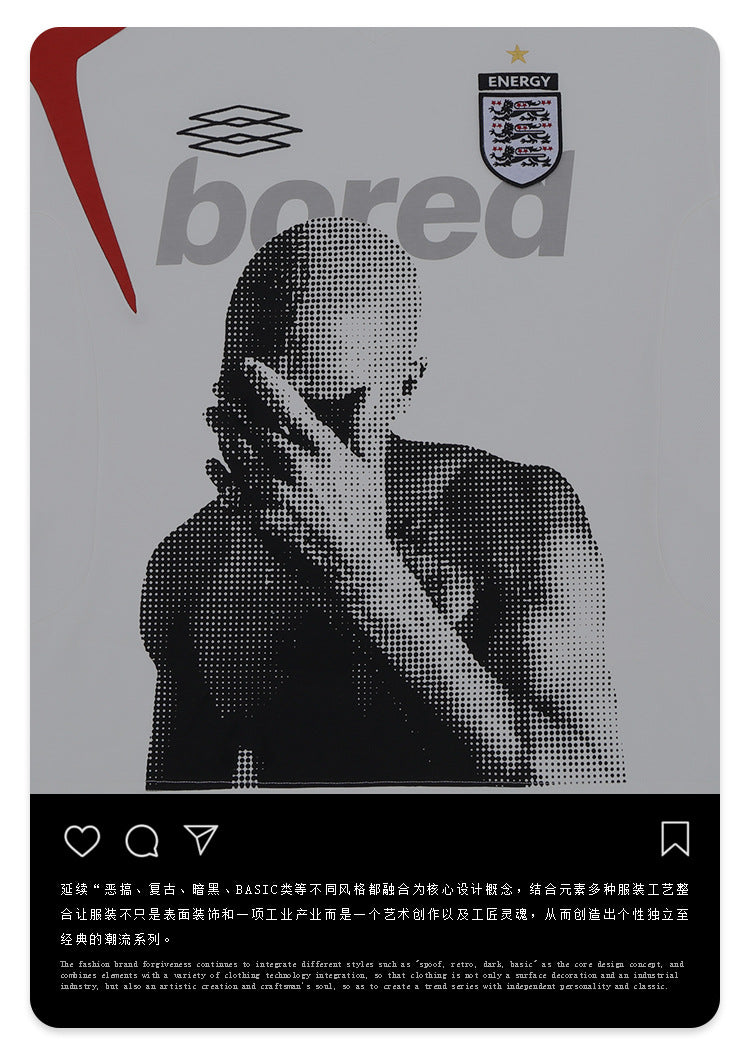 FORGIVNESS BORED  FRANK OCEAN splicing jersey Tee