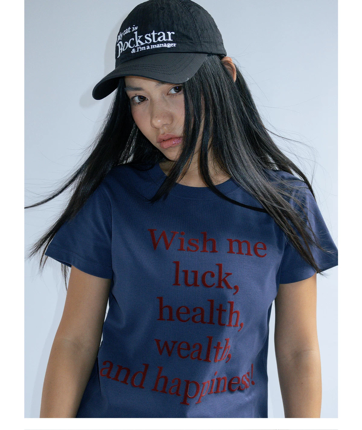 FUNKYFUN Make A Wish Slogan Printed Versatile Tee