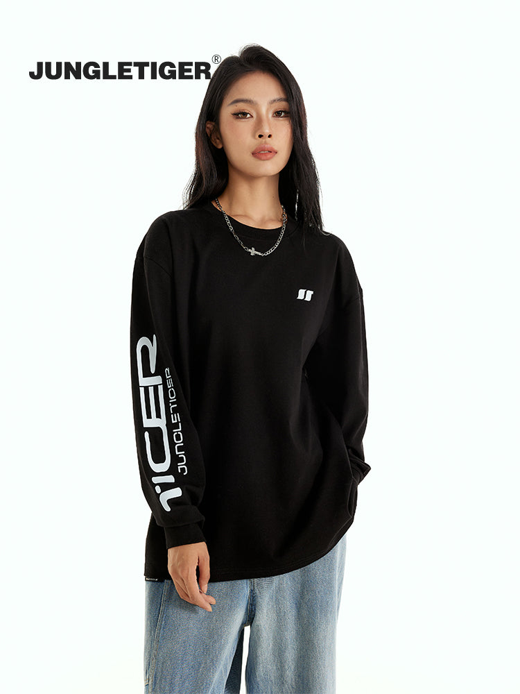 Jungle Tiger Basic Sleeve Sports Long Sleeve tee