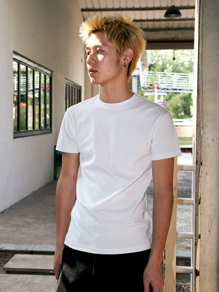 OBSESSWITH Basic Crew Neck Tee