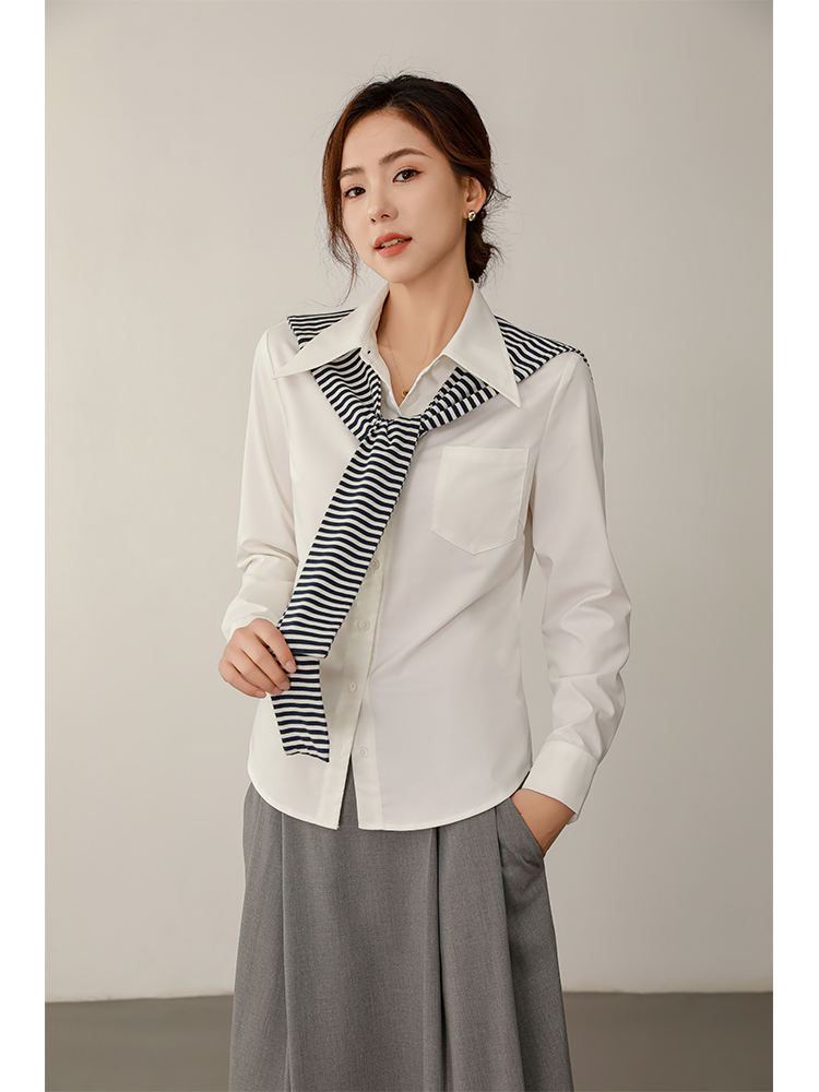 Ruiti Large Pointed Collar Work Clothing Professional Shirt