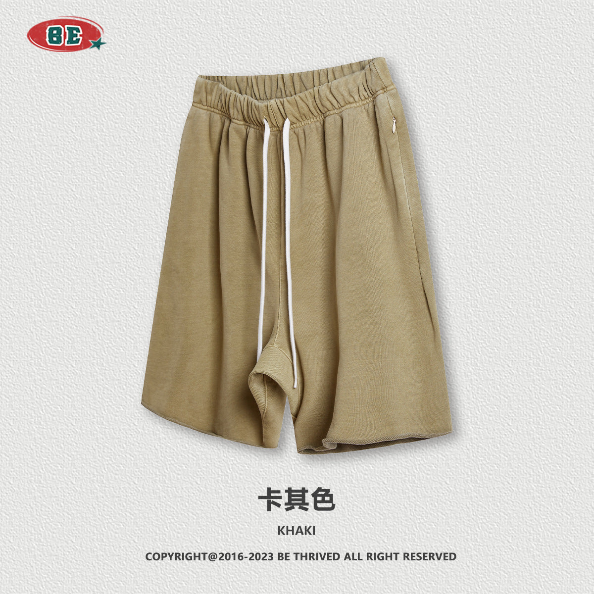 (Clearance) BE 100% Cotton loose-edge shorts