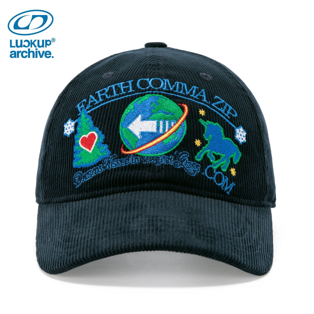 LUCKUP Corduroy Embroidered Cap