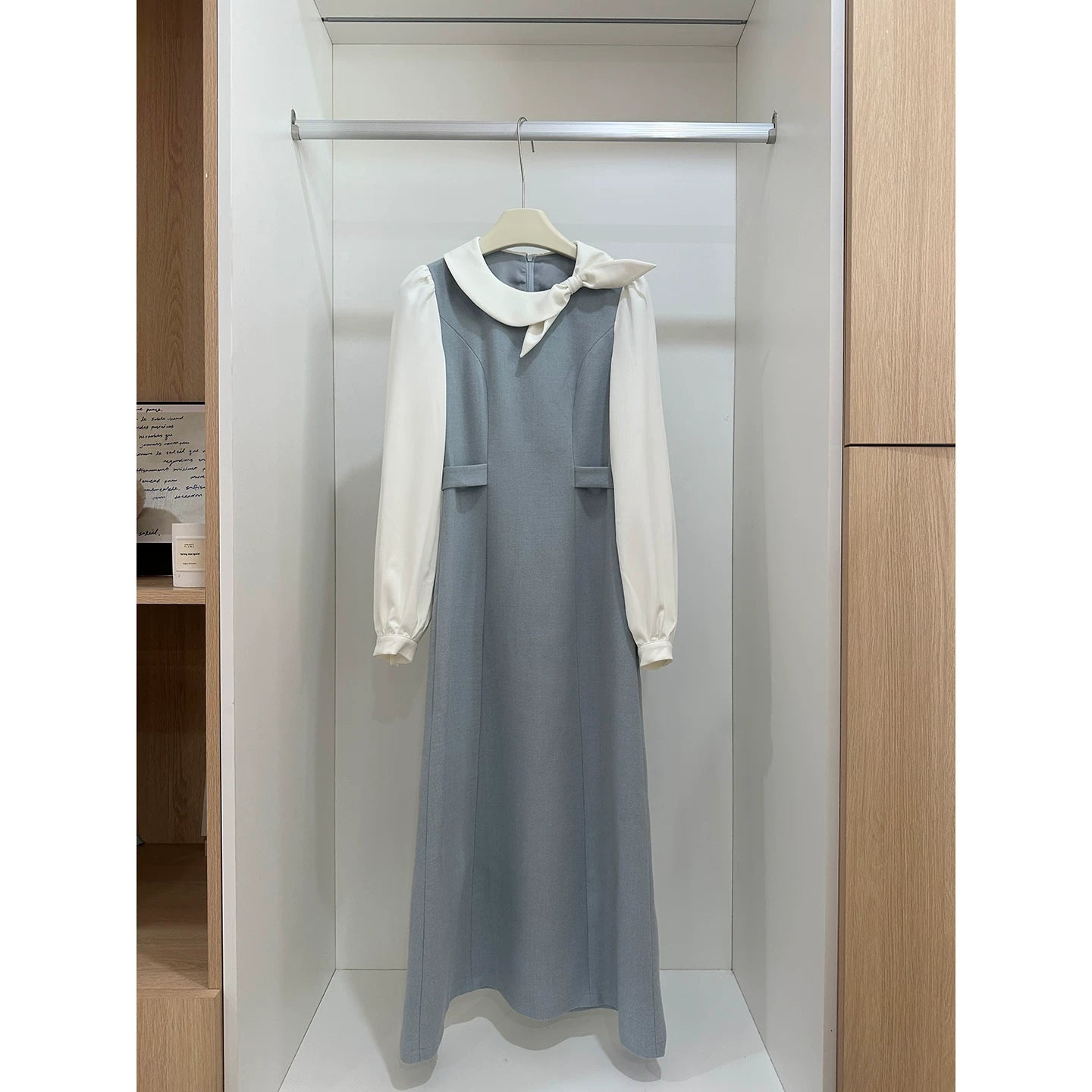 Even Korean Fake Two Waist Dress