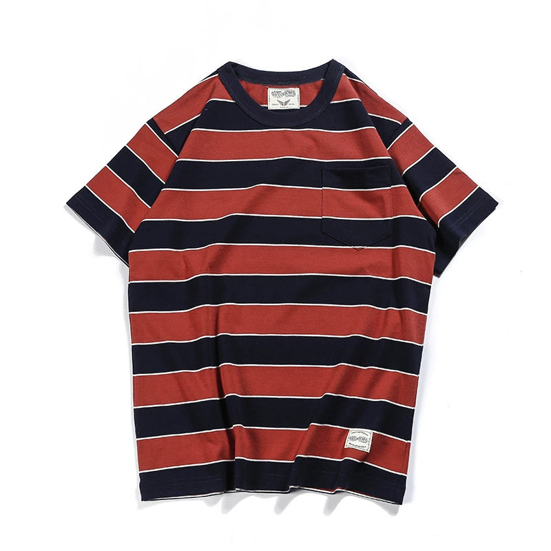 PrintAce Vintage Sport Wide Striped Tee