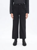 ETHEREAL PRODUCTION Tencel Dark Light Drape Simple Nine-point Pants