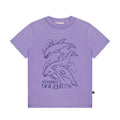 MMBBT Cartoon Dolphin Print Round Neck Tee