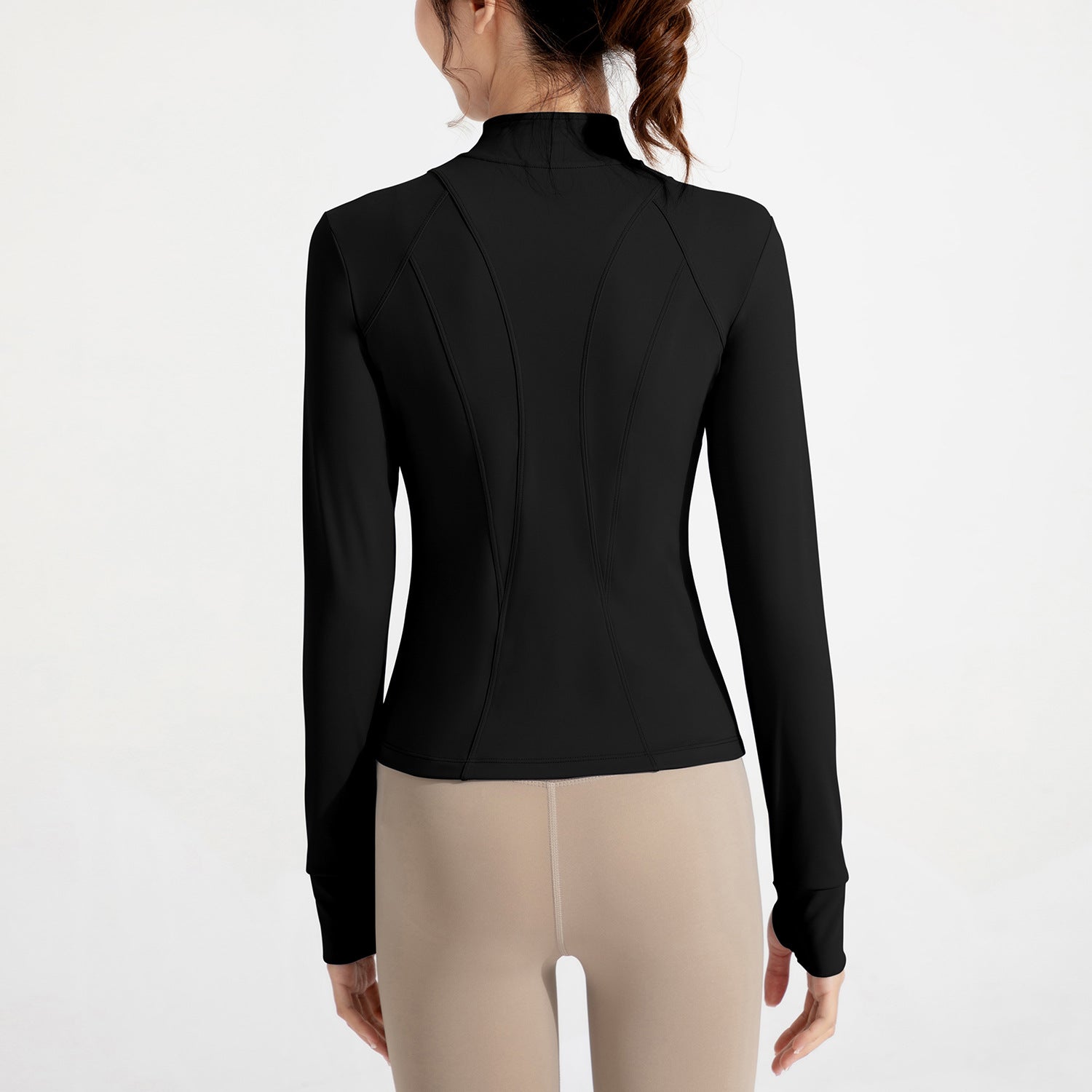 Athena Lulu Turtleneck Zip Running Gym Suit