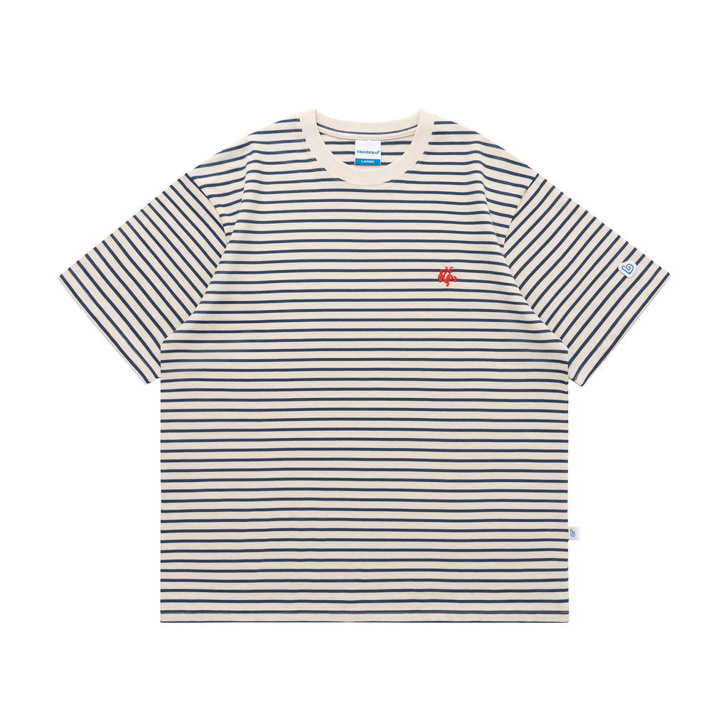 BENT IDEA Vintage Striped Casual Tee