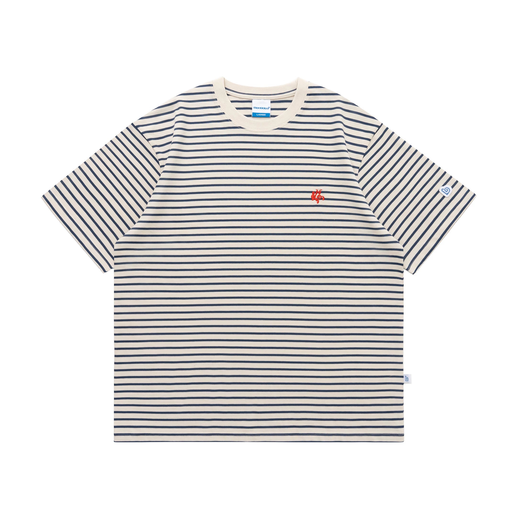 BENT IDEA Vintage Striped Casual Tee