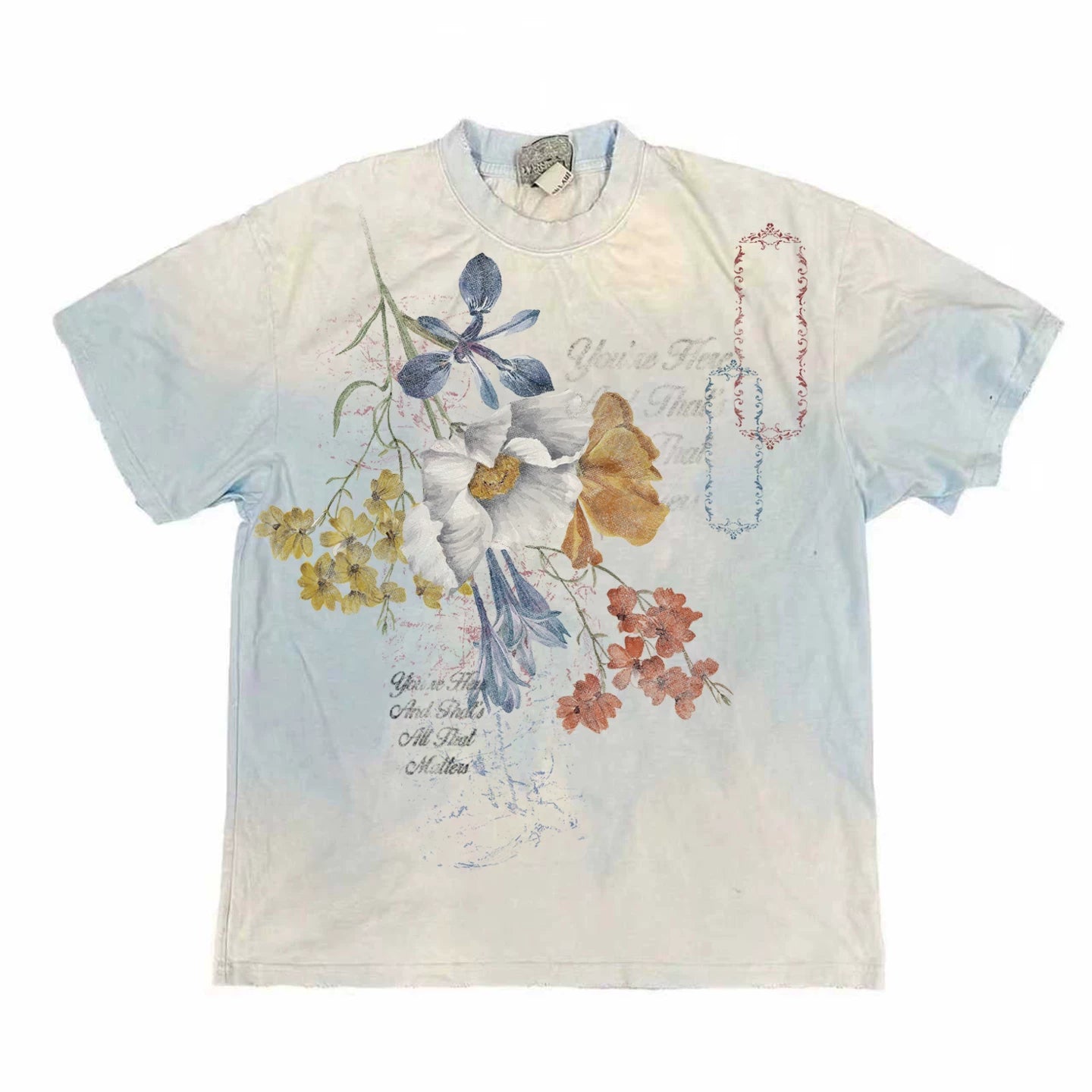 SHIBU Gradual Change Old Destruction Leisure Tee