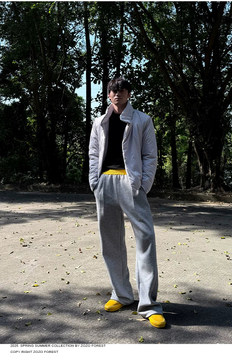 ZOZOFOREST Fleece Thermal Casual Scimitar Sweatpants