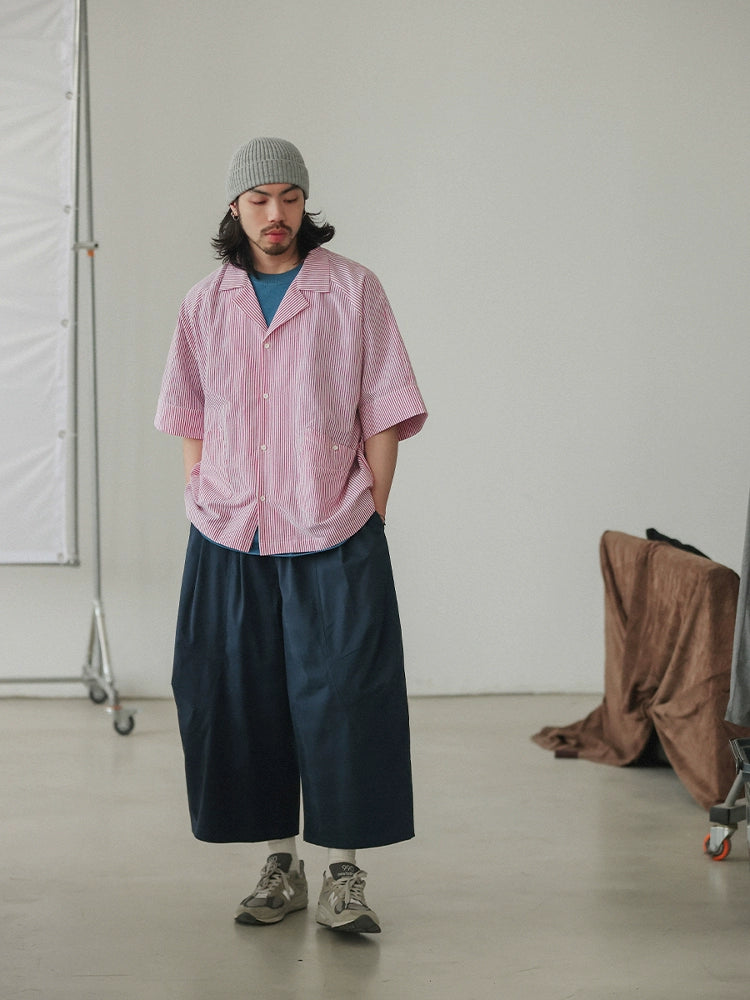 NOEARS Loose and Thin Straight Retro Eight-point Pants