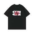 OWOX Letter Logo Smudge Casual Short Tee