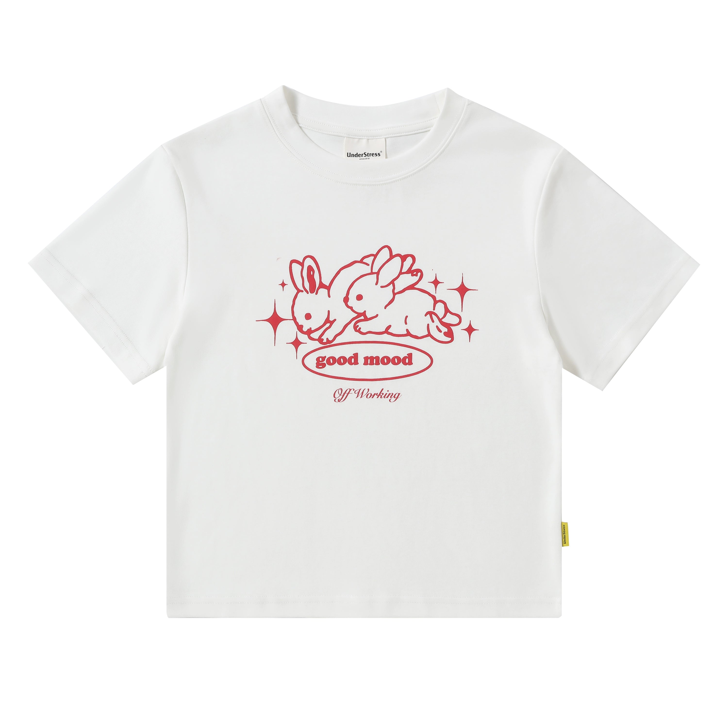 UnderStress Running Rabbit Short Printed Tee