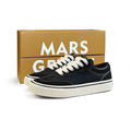 MARS GEOME Leather Widened Retro Fashion Board Shoes