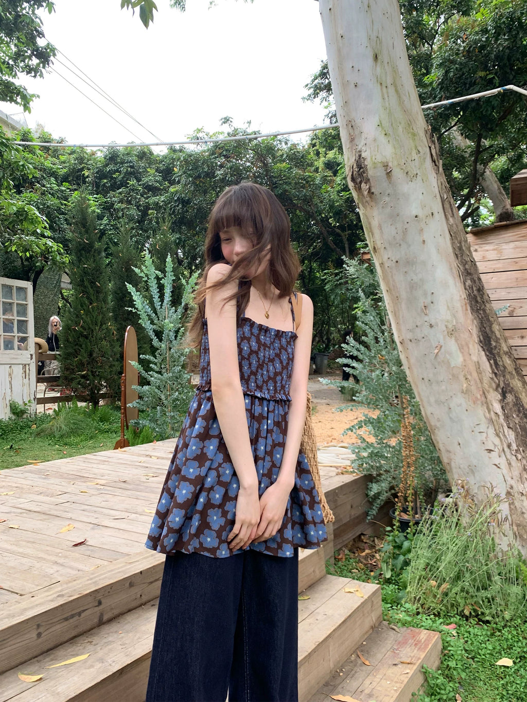KANO Flower Print Tube Top Sling
