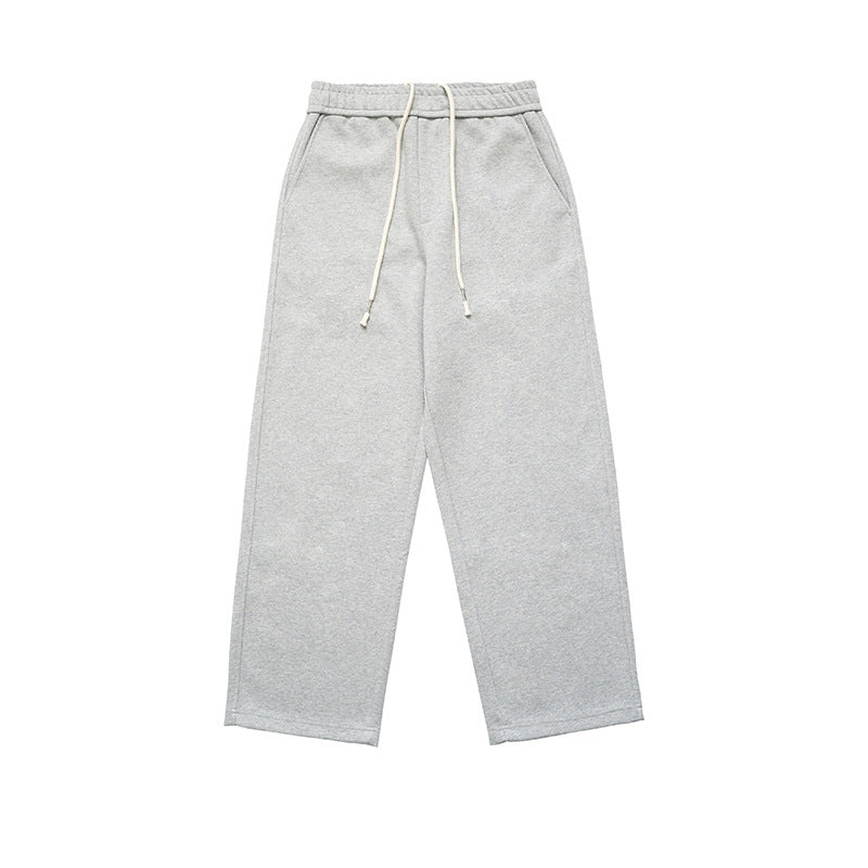 UNF Comfortable Lazy Loose Pendant Knitted Straight Scimitar Sweatpants