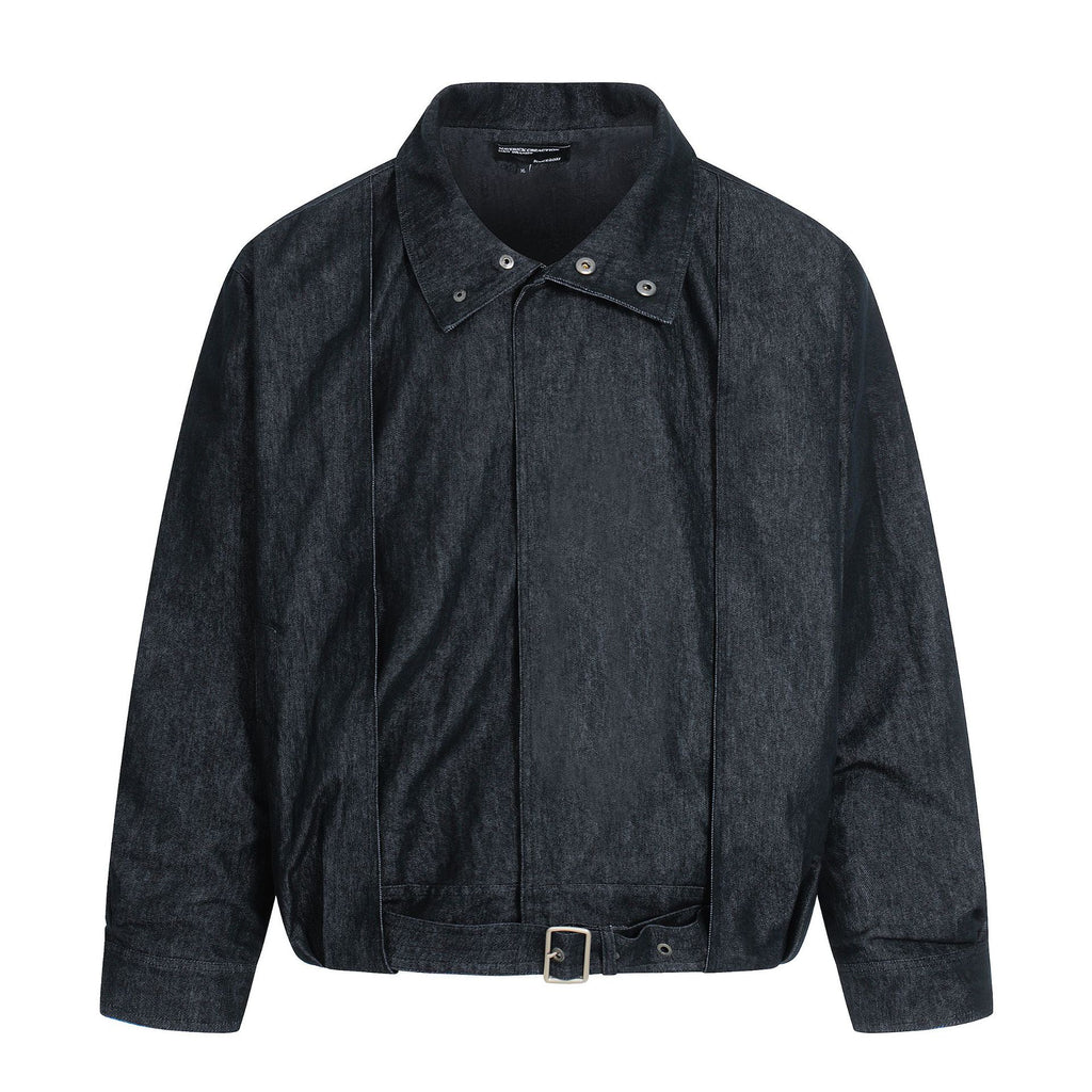 11KN Short and Wide Retro Simple Loose Casual Tooling Jacket