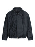 11KN Short and Wide Retro Simple Loose Casual Tooling Jacket