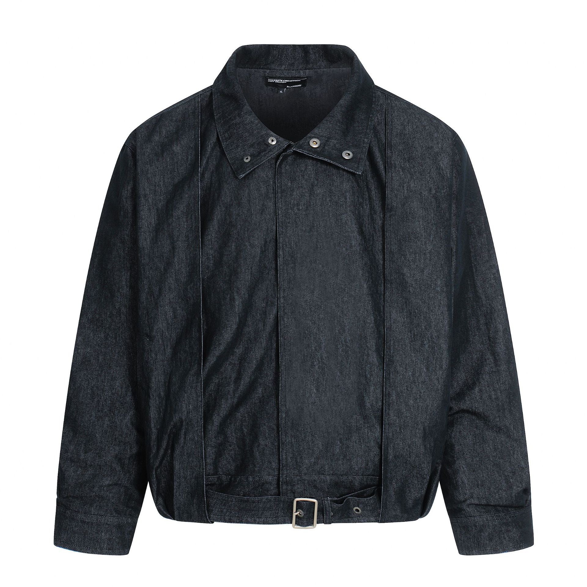 11KN Short and Wide Retro Simple Loose Casual Tooling Jacket