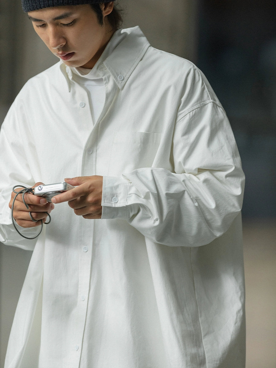 NOEAR Loose Silhouette Vintage Shirt