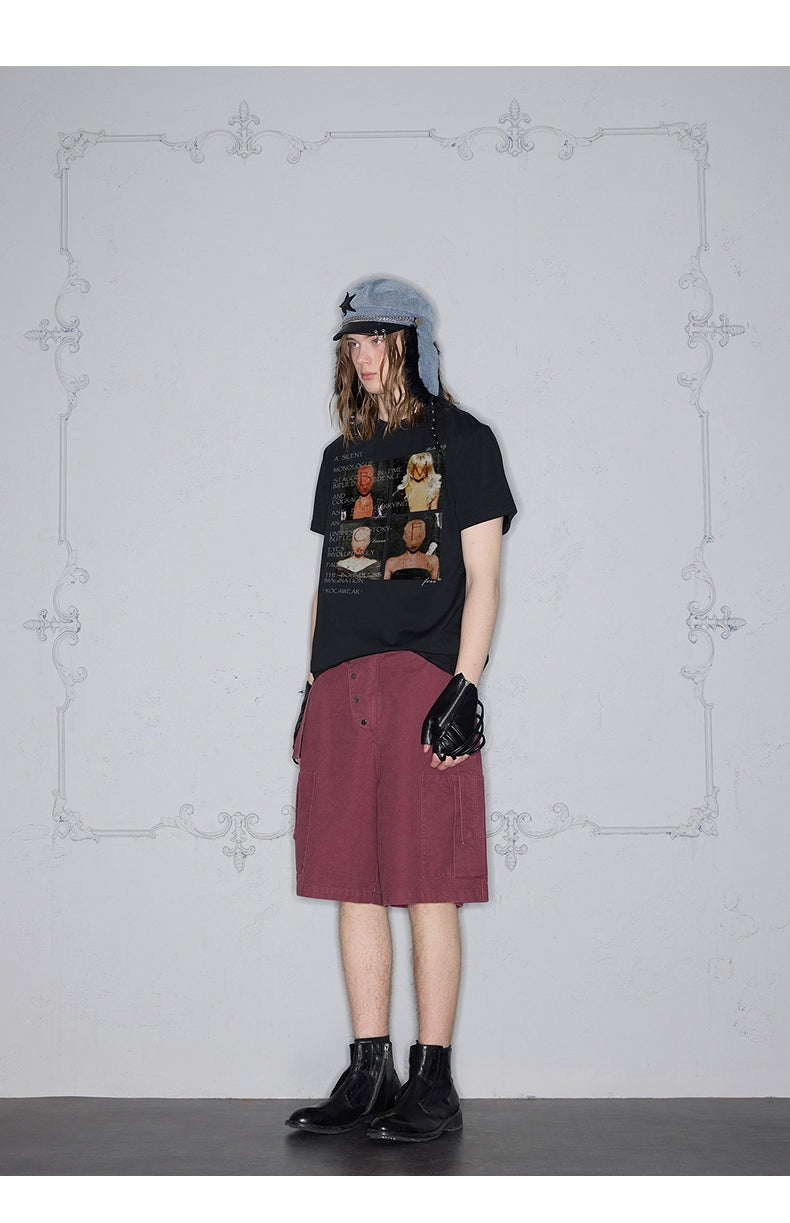 Rocawear Masked Alphabet Print Slim Tee