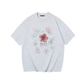 TGNS Retro Loose Heavy Hand Painted Flower Tee