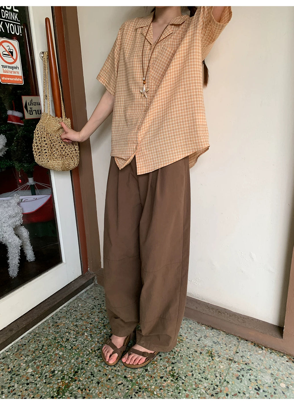 KANO Elastic Waist Slacks