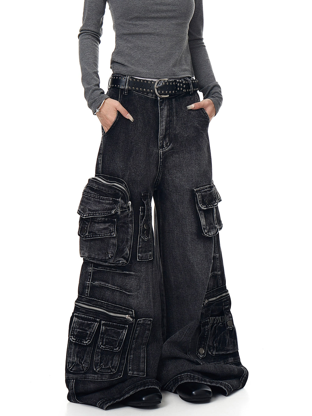 BLACKLISTS Old Multi-pocket Tooling Jeans