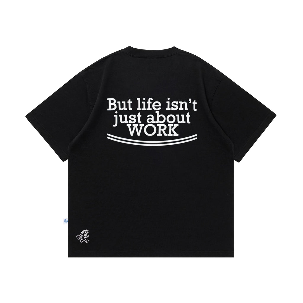BENT IDEA Letter Print Casual Breathable Tee