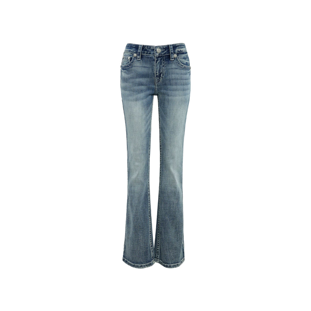 Audwyn Thread Embroidery Slim-Fit Skinny Jeans