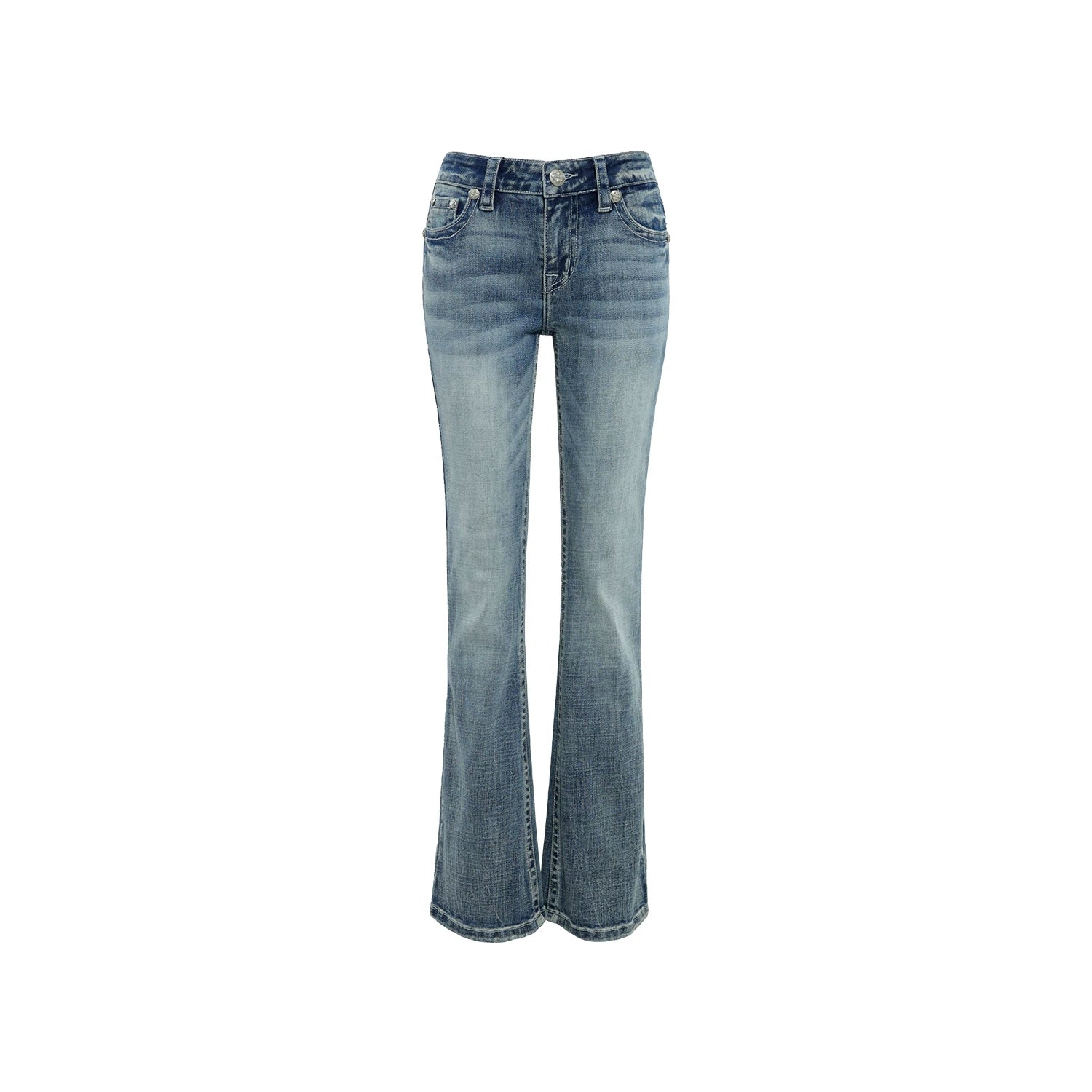 Audwyn Thread Embroidery Slim-Fit Skinny Jeans