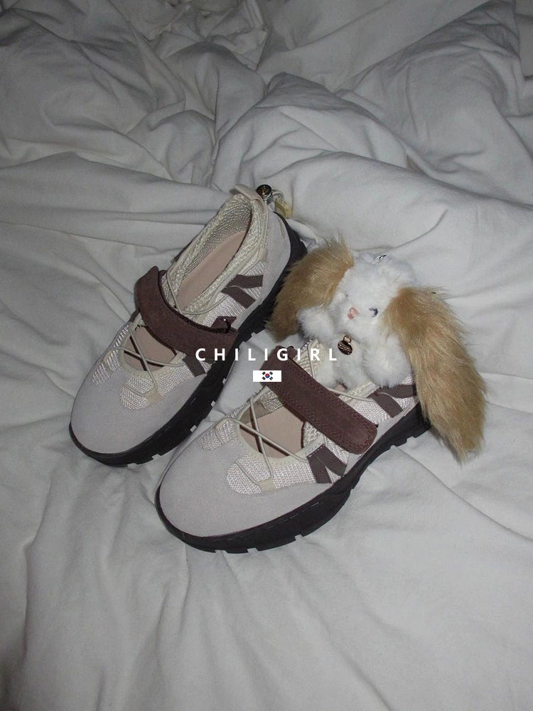 CHILIGIRL Strap Breathable Platform Shoes