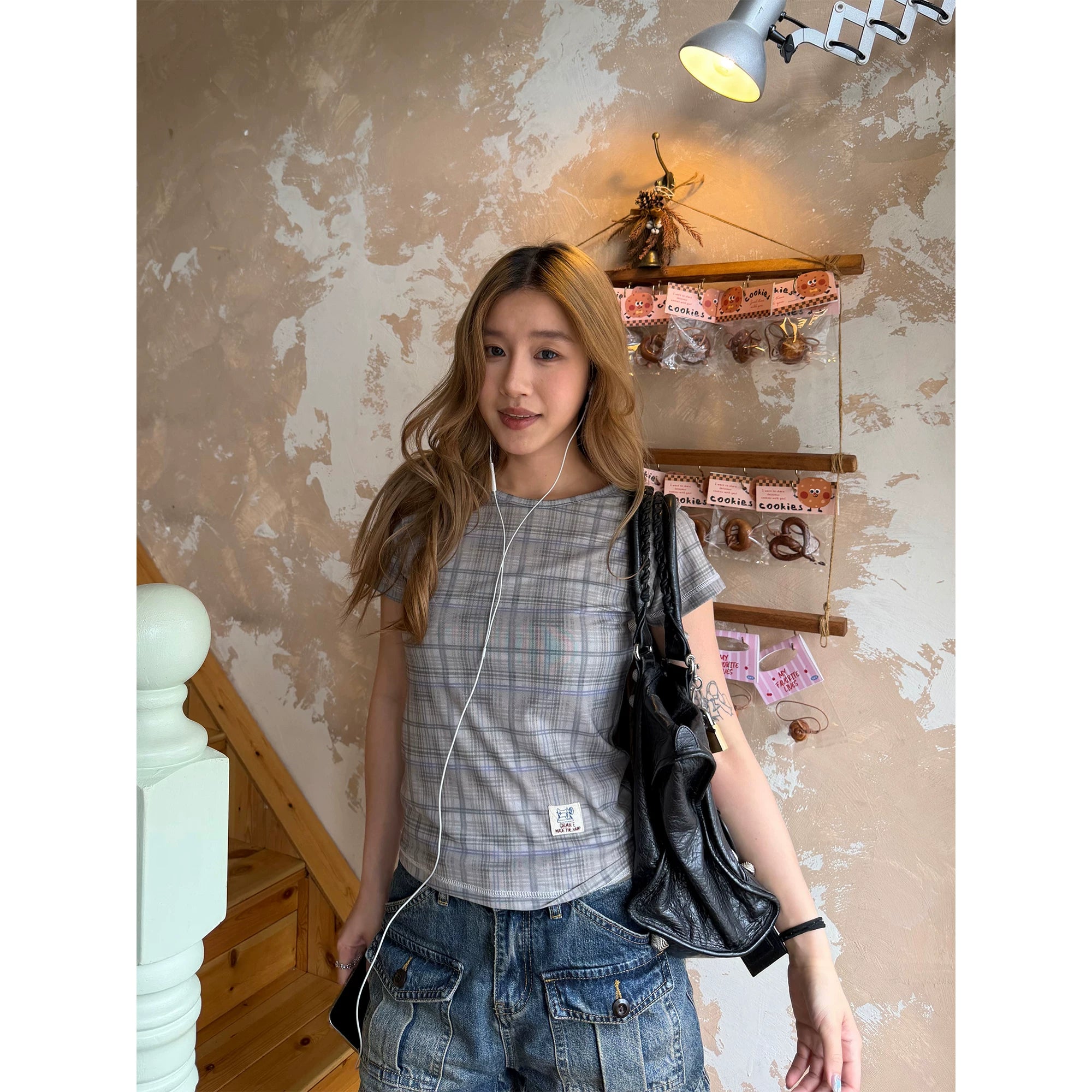 CCYE Lattice Mesh Breathable Front Shoulder Tee