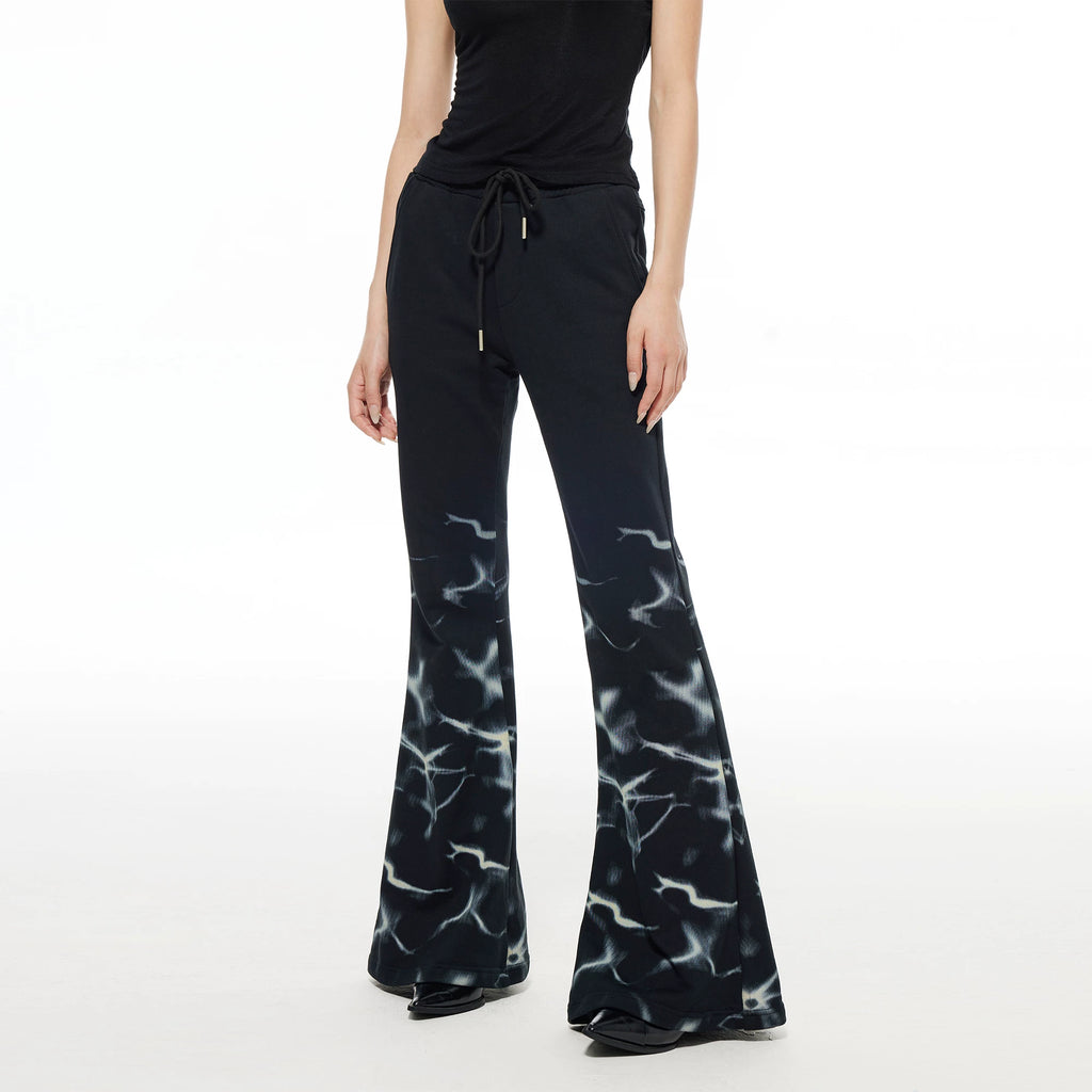 THELIGHT Flash Print Casual Micro Sweatpants