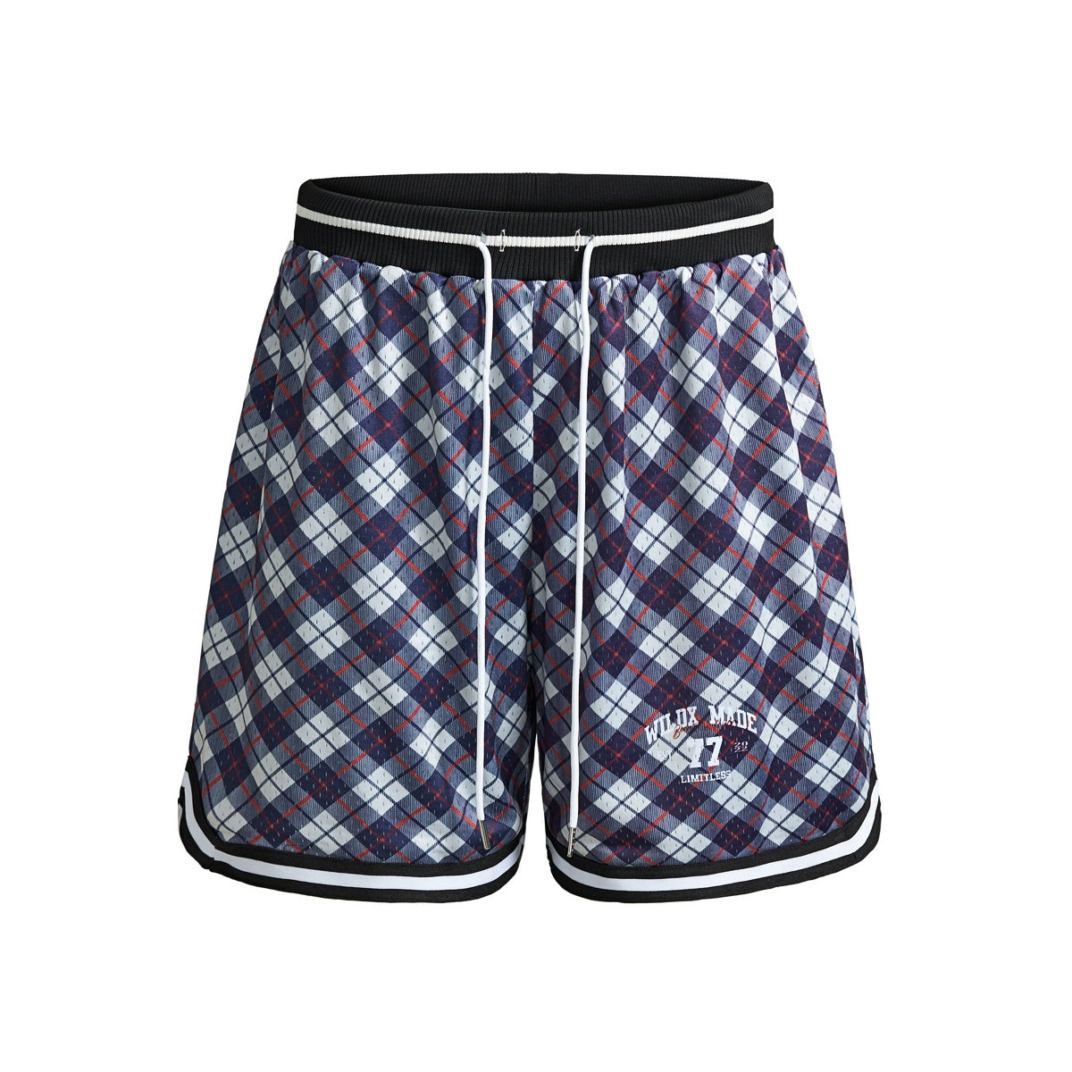 WildX Vintage Plaid Sports Loose Shorts