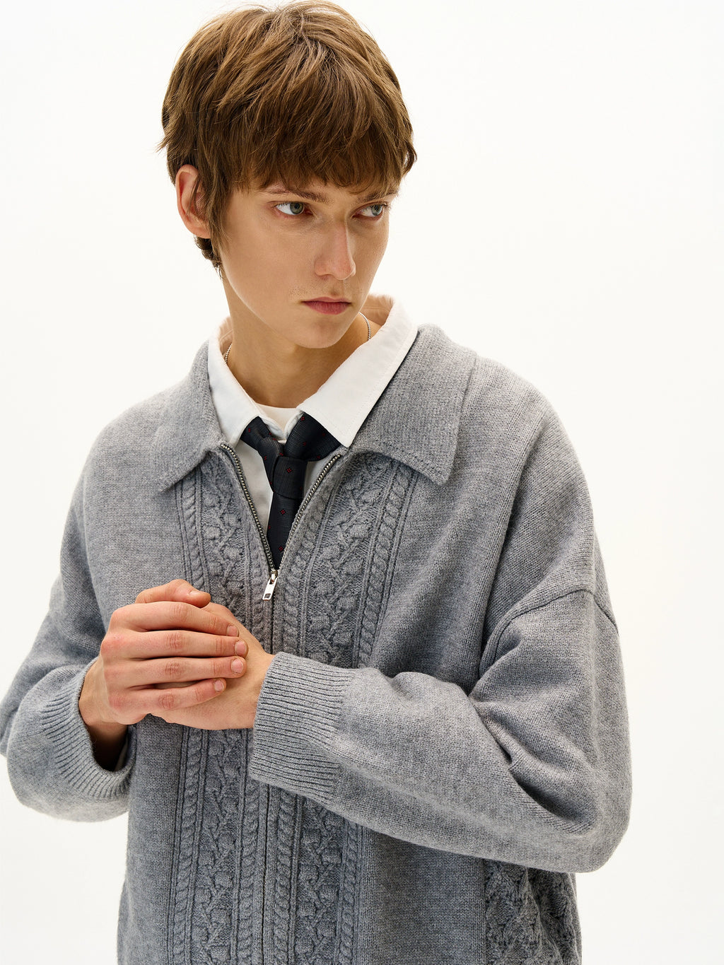 MADWITCH Retro Jacquard Craft Knitted Cardigan
