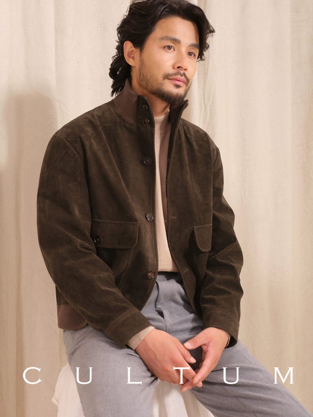 CULTUM Casual Blazer Silhouette Jacket
