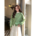 Even Korean White Lazy Sweater