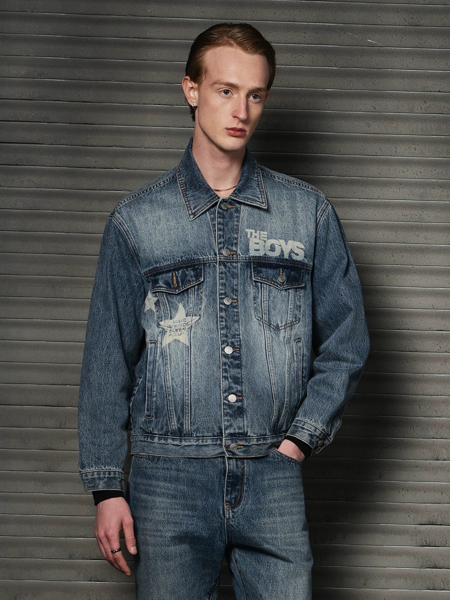 WHOOSIS Vintage Versatile Denim Jacket