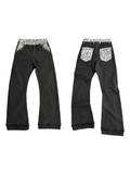 DETW 25AW * Hediboy zebra stitching double trousers