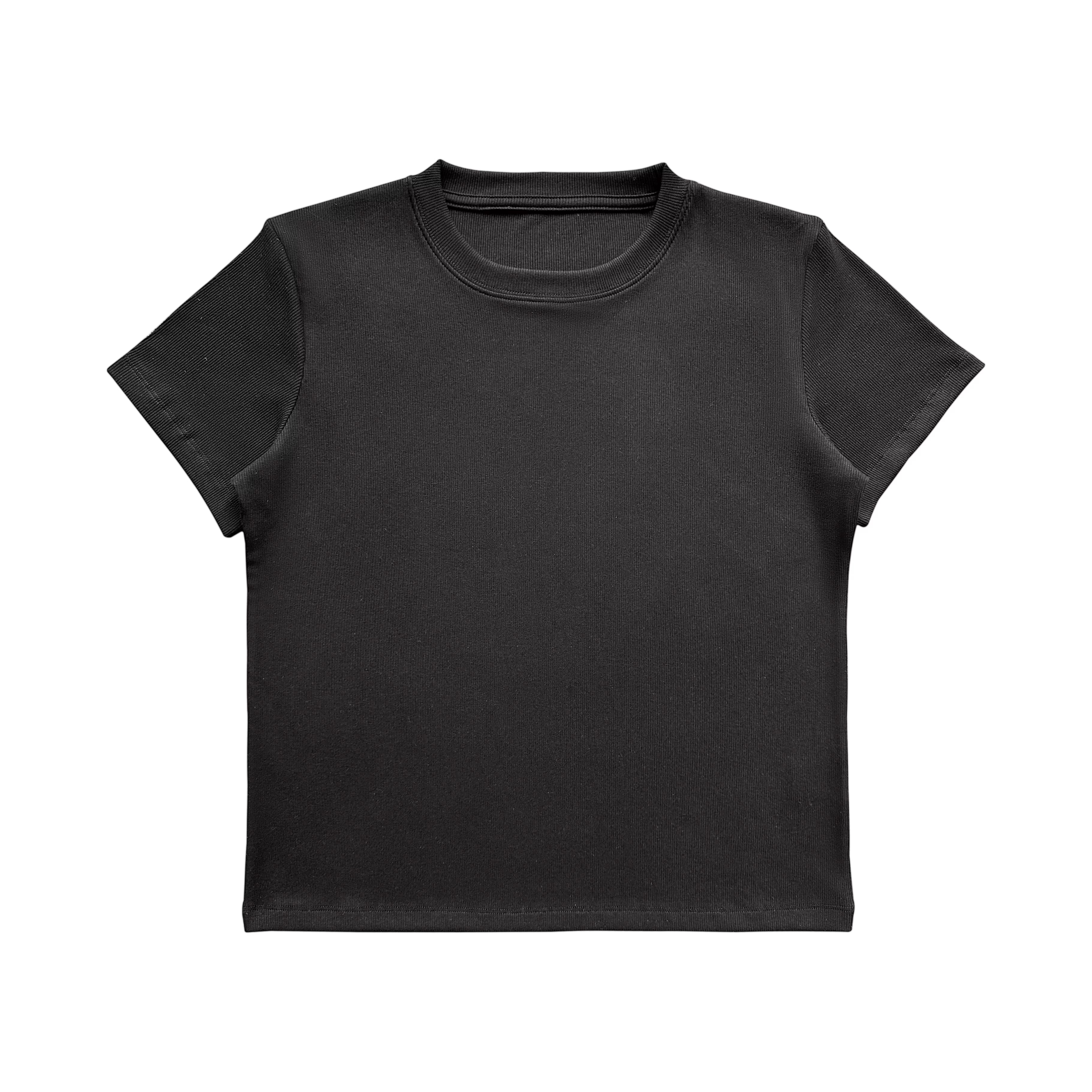 YGN098 Crew Neck Slim Elastic Tee