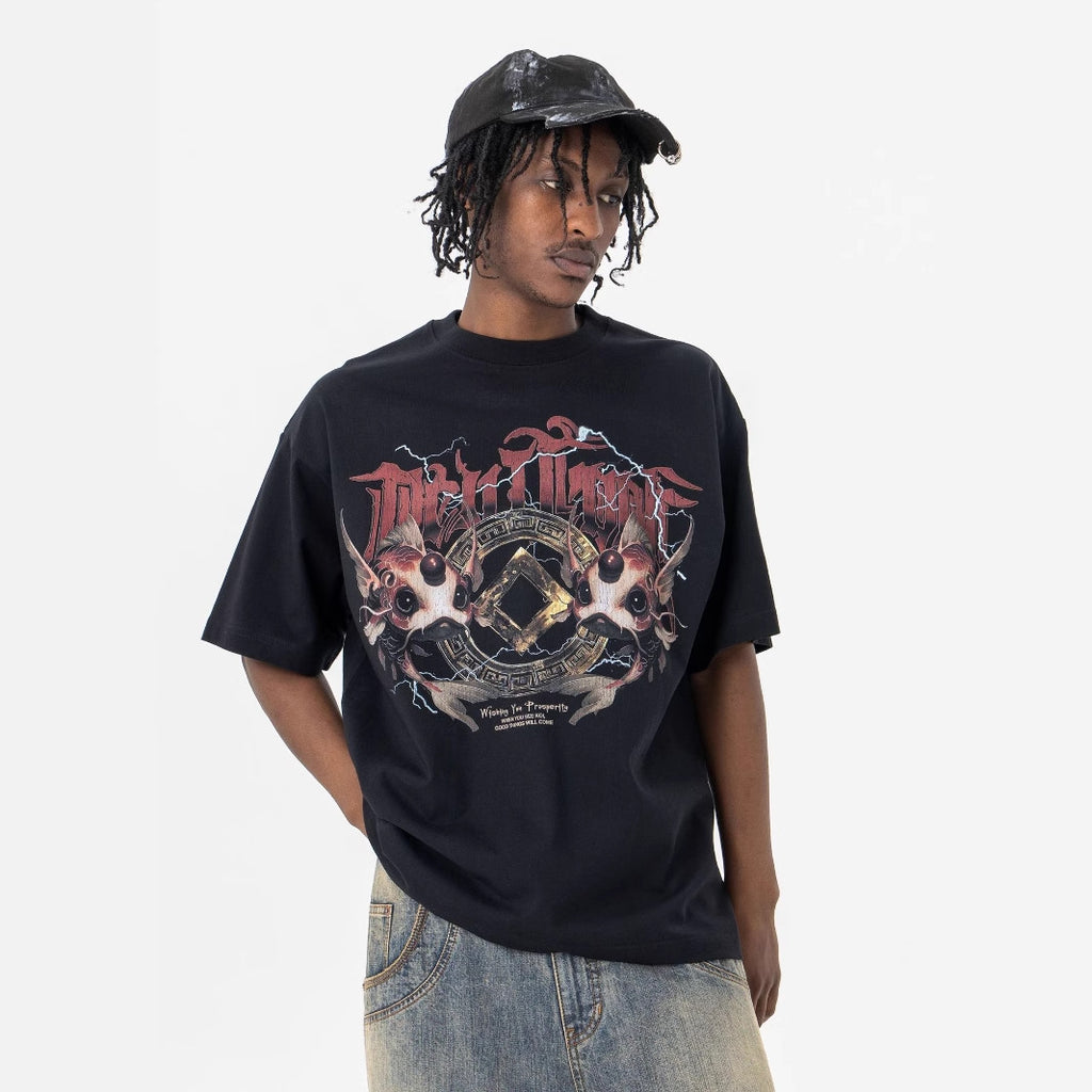 FORGIVNESS SUPER WAY Tide Brand Casual Loose Tee