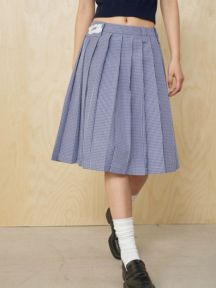 Mood Like Me Flowery Checkered Dress