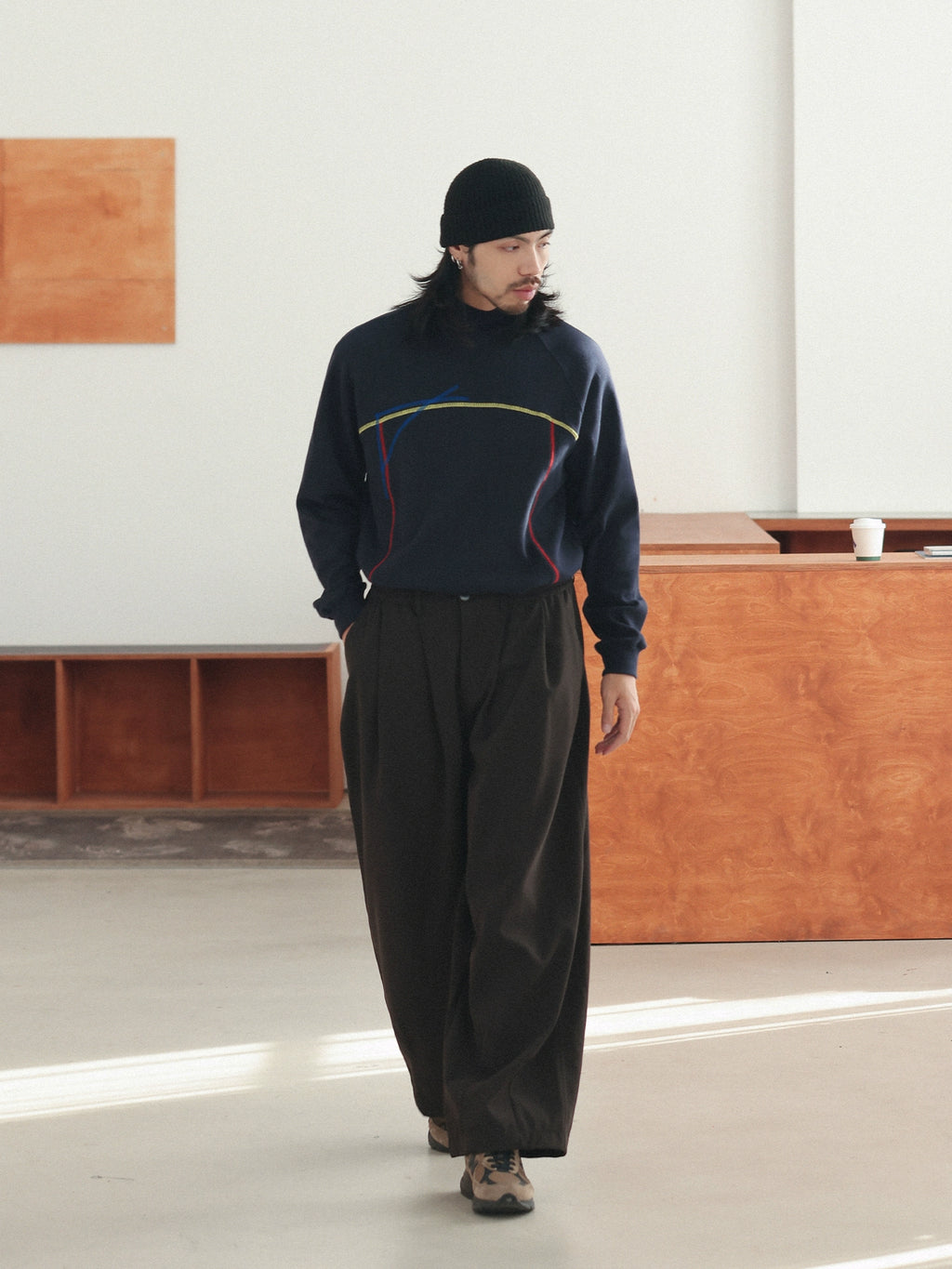 NOEARS Japanese Retro Semi-turtleneck Long Sleeves